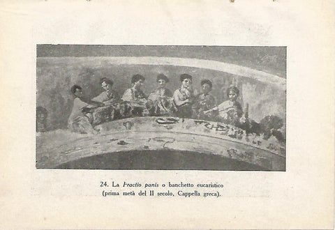 Lamina 451: CATACUMBAS DE ROMA. El banquete eucaristico. Capilla griega
