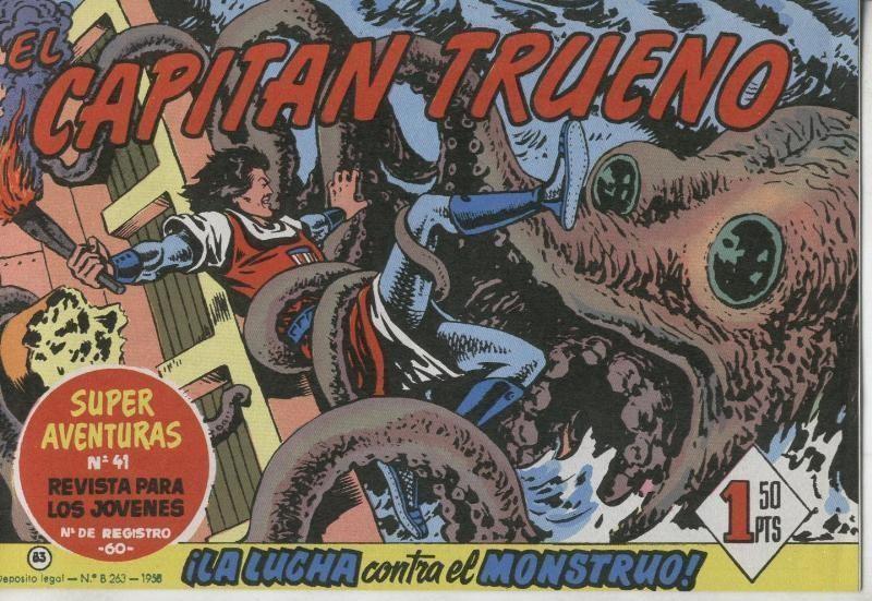 El Capitan Trueno facsimil numero 083: La lucha contra el monstruo