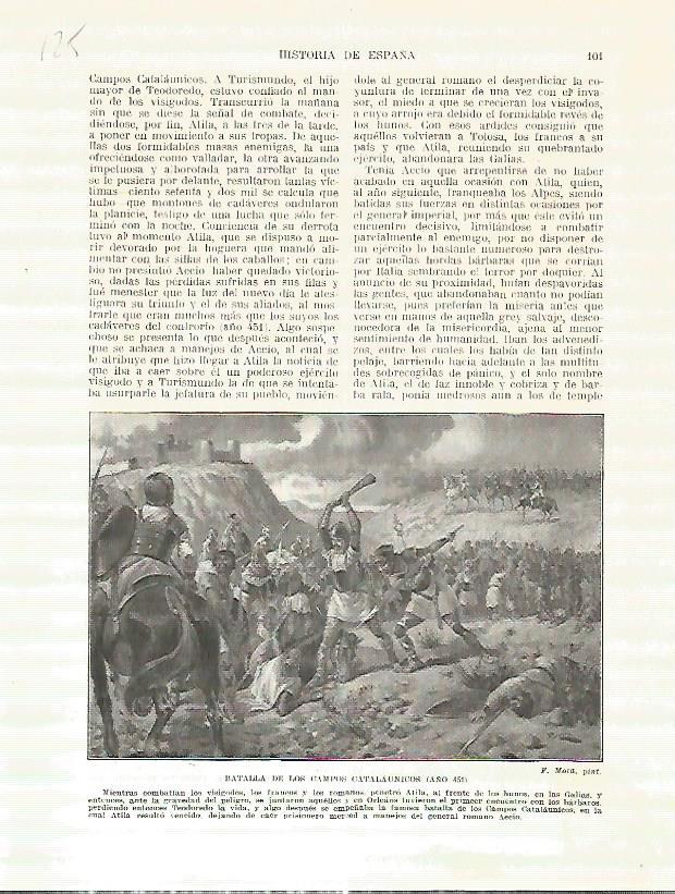 LAMINA 4638: Batalla de los campos Catalaunicos