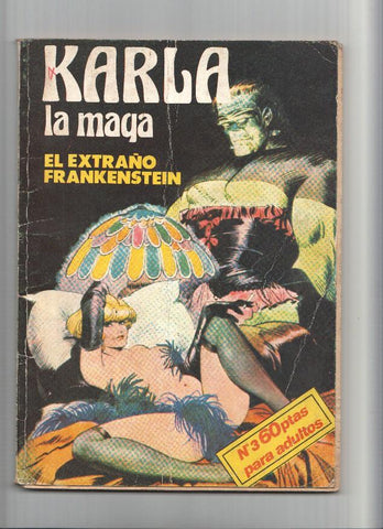 Karla la maga numero 3: El extraño Frankenstein (numerado 1 en trasera)