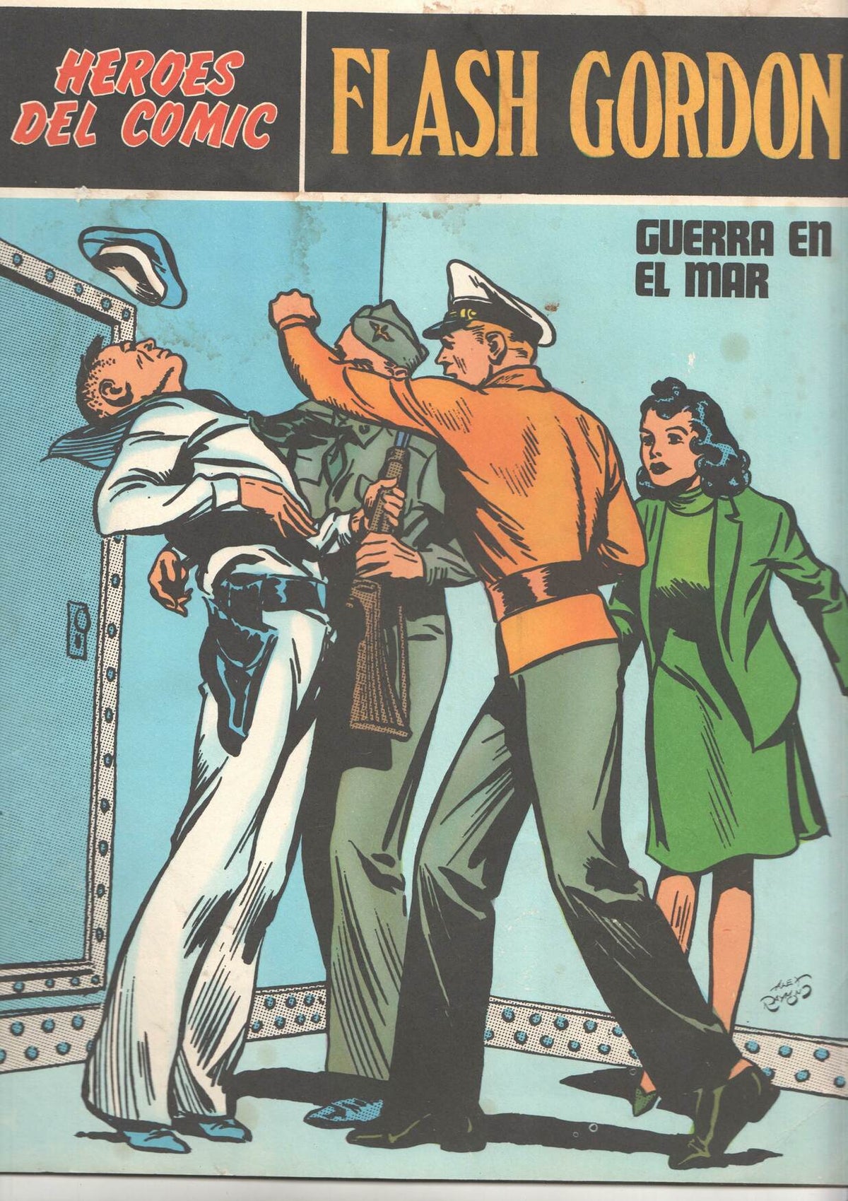 Flash Gordon de Burulan numero 013 (numerado 1 en trasera): Guerra en el mar