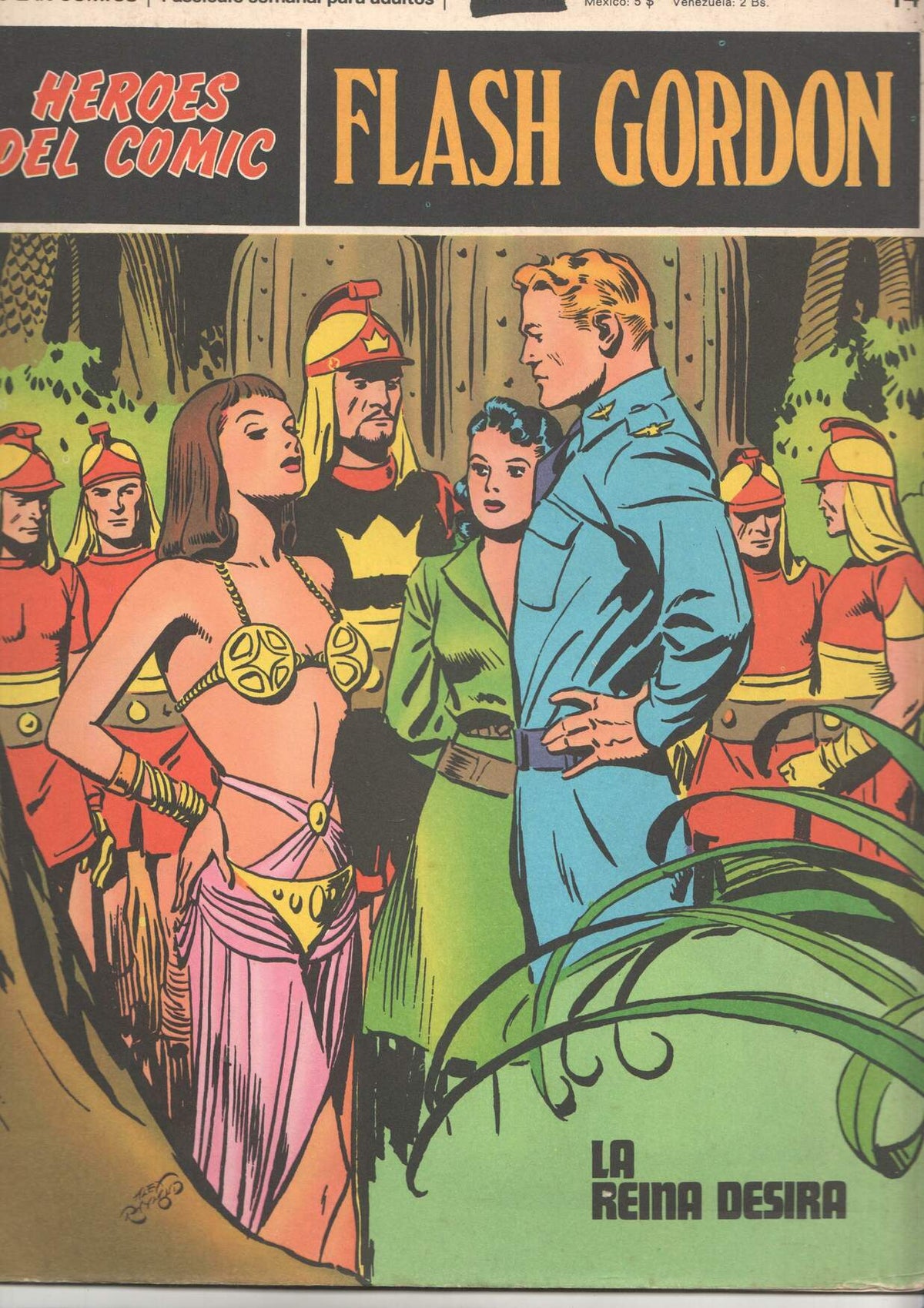 Flash Gordon de Burulan numero 014 (numerado 1 en trasera): La reina Desira