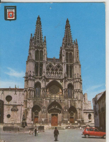 Postal 008780: Plaza Santa Maria y Catedral de Burgos