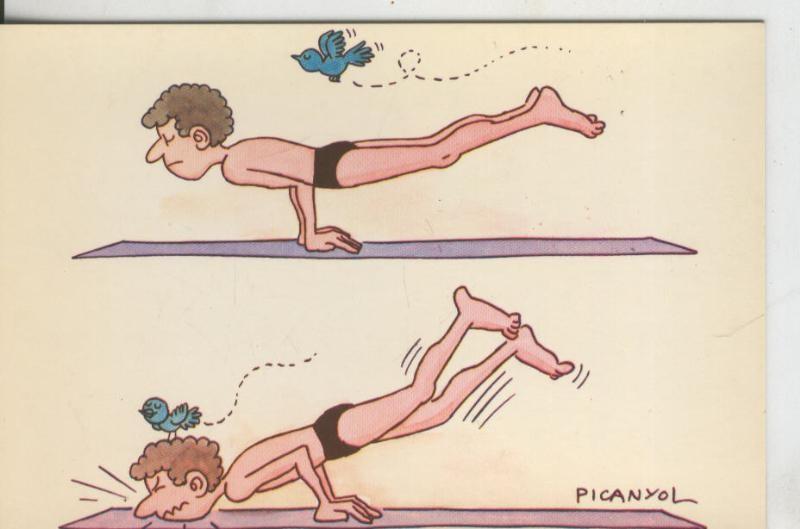 Postal 009113/16: Yoga por Picanyol modelo 11: Mayurasana