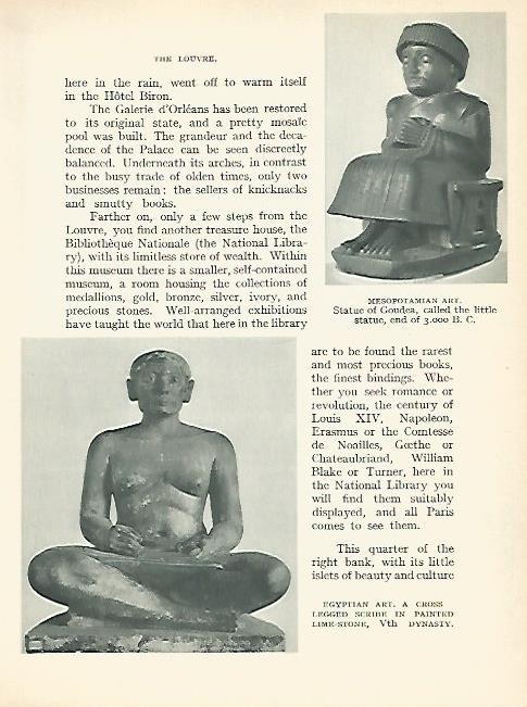 LAMINA 1760: LOUVRE. Estatua de Gudea. Escriba egipcio