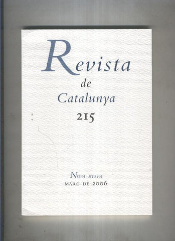 Revista de catalunya numero 215