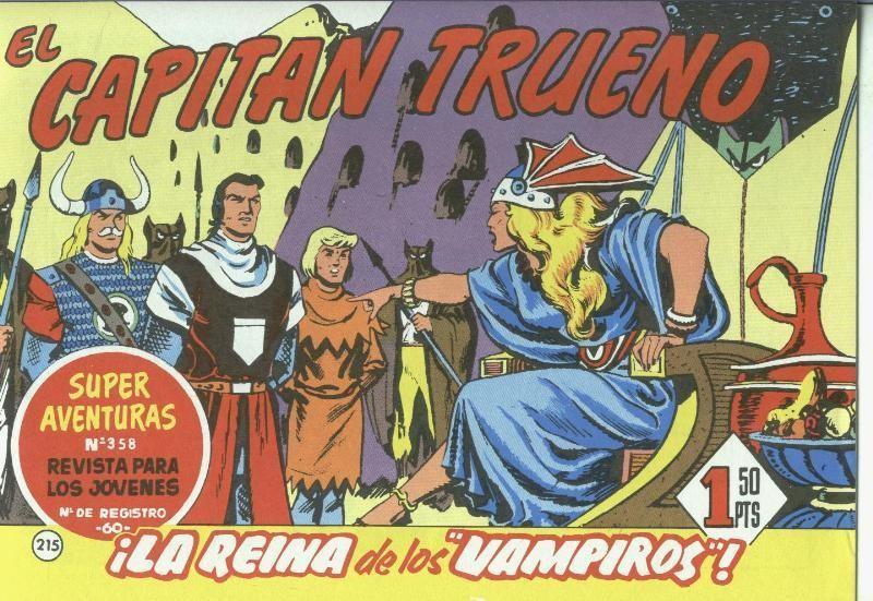 El Capitan trueno facsimil numero 215: la reina de los vampiros