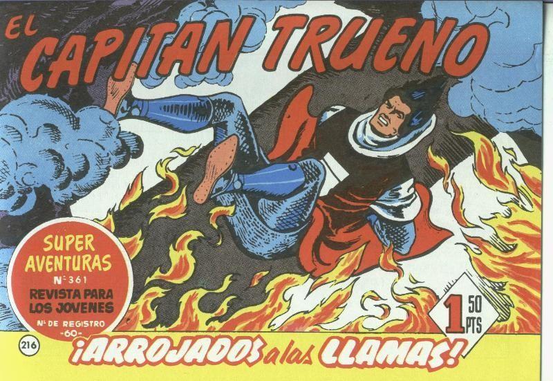 El Capitan trueno facsimil numero 216: Arrojados a las llamas