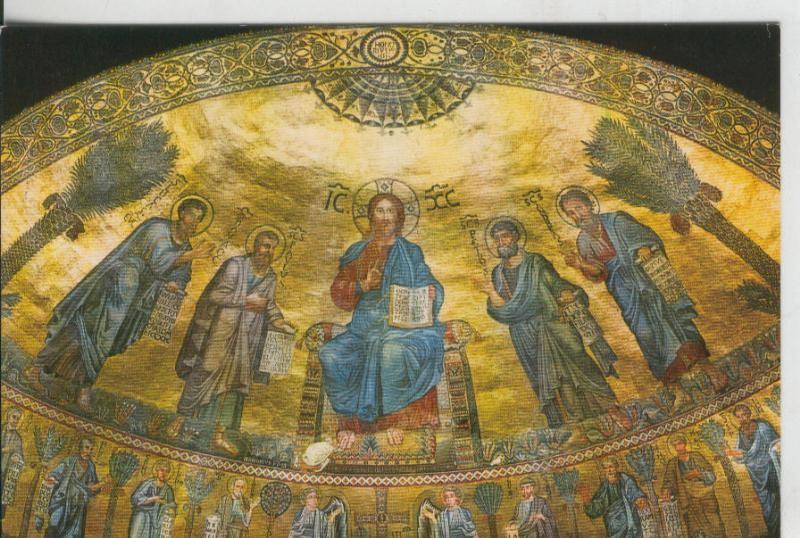 Postal 008476: Mosaico del abside de la basilica de san pedro, Roma