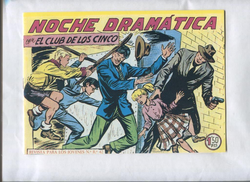 Facsimil: El Club de los cinco numero 37: Noche dramatica