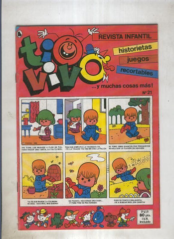 Tio Vivo tercera epoca (1985) numero 21 (numerado 5 en trasera)