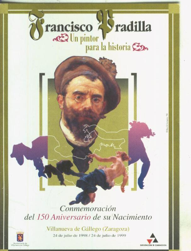 Postal 005622 : Propaganda de 150 aniversario Francisco Pradilla