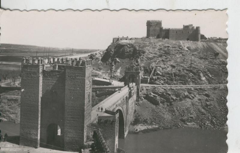 Postal 008635: Puente de Alcantara y Castillo de San Servando de Toledo