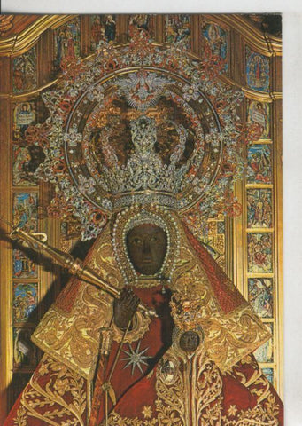 Postal 008840: Virgen en el trono, Guadalupe