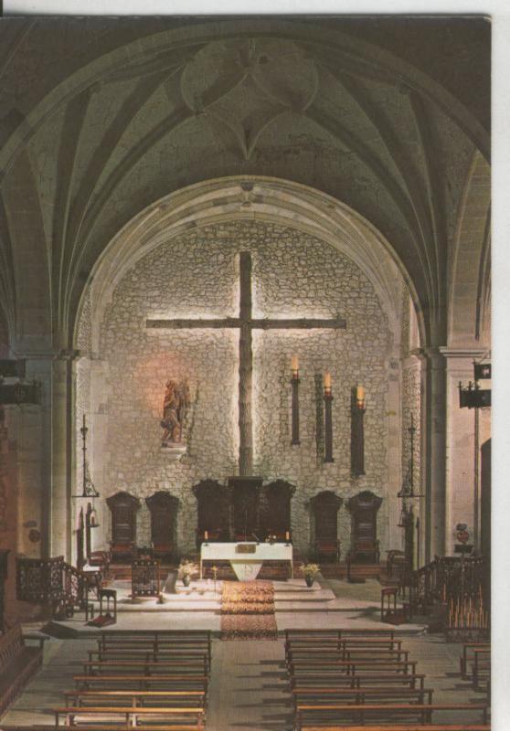 Postal 009015: Altar Mayor de la Iglesia de San Cristobal en Comillas, Santander