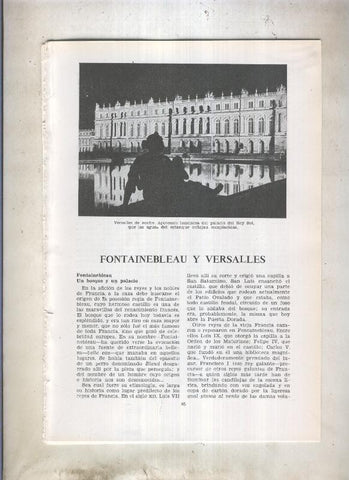 Fontainebleau y Versalles