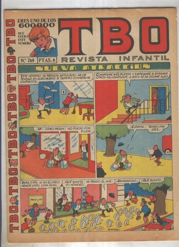 TBO numero 769: Nueva atraccion (Blanco), (numerado 1 en trasera)
