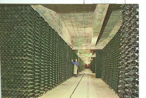 Postal 6096 : Botellas envejeciendo en Cavas Codorniu