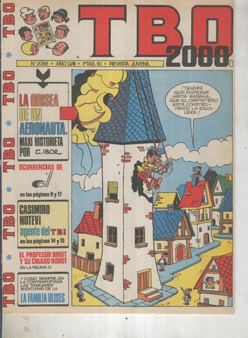 TBO 2000 numero 2088: La odisea de un aeronauta (Ibor) (numerado 1 en trasera)