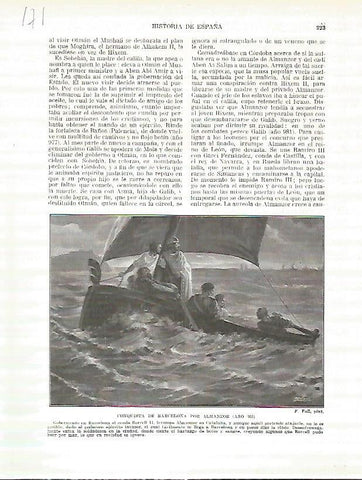 LAMINA 4684: Conquista de Barcelona por Almanzor (año 985)