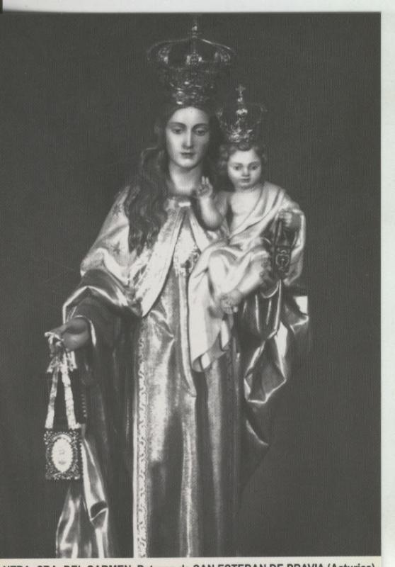 Postal 008994:  Virgen Ntra Sra del Carmen, patrona San Esteban de Pravia, Asturias