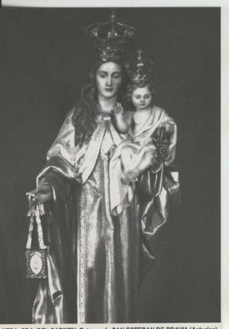Postal 008994:  Virgen Ntra Sra del Carmen, patrona San Esteban de Pravia, Asturias