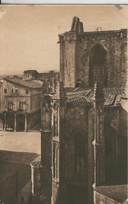 Postal 010181: Tarragona: aspecto parcial de la catedral y palacio de la camareria