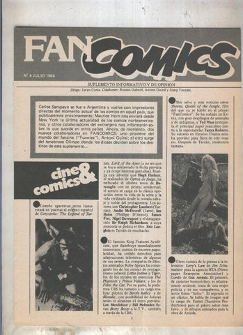 Fanzine: Fan Comics numero 4-julio 1984