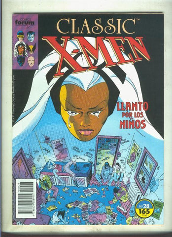 Classic X Men volumen 1 numero 28: Llanto por los niños (numerado 1 en trasera)