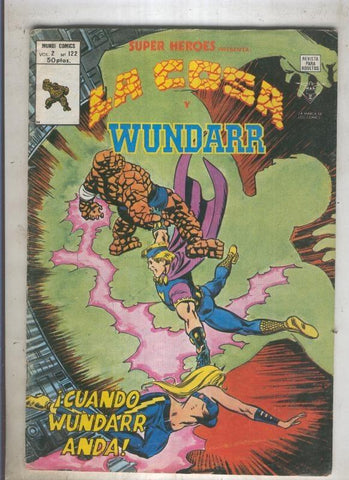SUPER HEROES numero 122: LA COSA (3 contraportada)