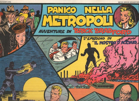 Brick Bradford numero 14: 7ª avventura: 2ª parte de Il mostro d´acciaio