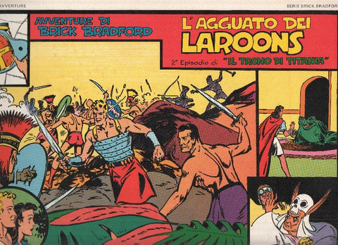 Brick Bradford numero 18:  9ª avventura: 2ª parte de Il trono di Titania