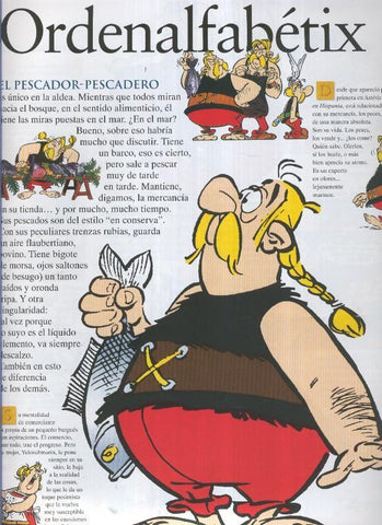 Poster-Ficha Asterix: Quien es quien: Ordenalfabetix