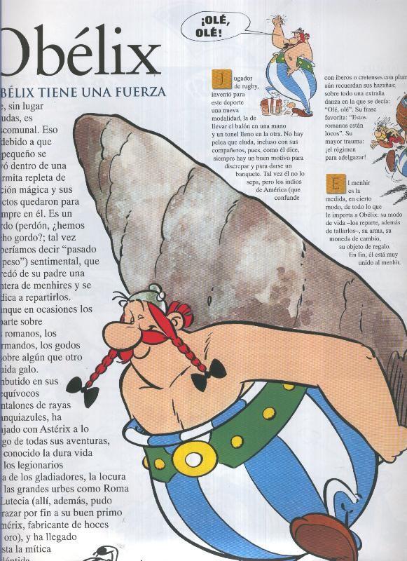 Poster-Ficha Asterix: Quien es quien: Obelix