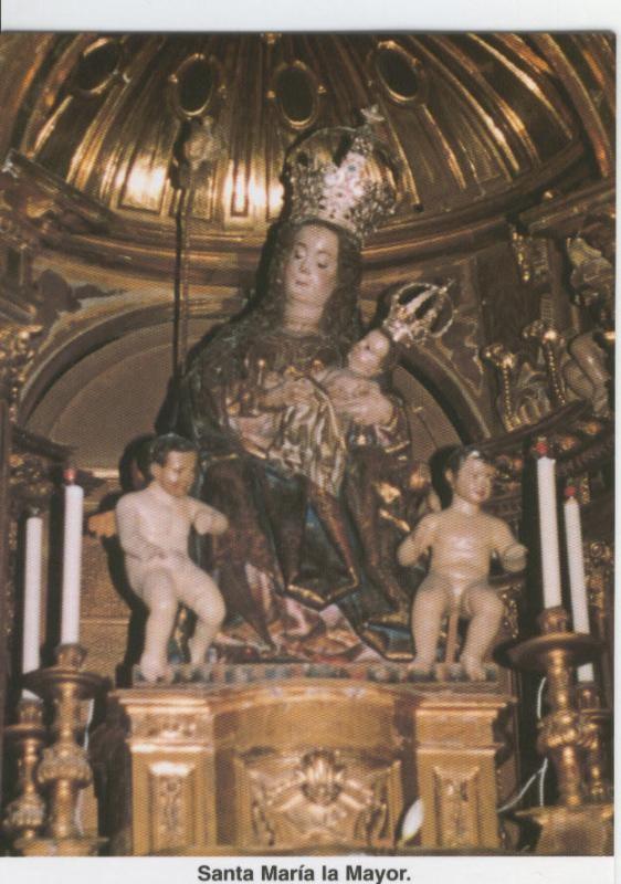 Postal Virgenes 323 : Santa Maria La Mayor, patrona de Gumiel del Mercado (Burgos)