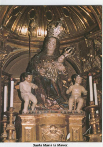 Postal Virgenes 323 : Santa Maria La Mayor, patrona de Gumiel del Mercado (Burgos)