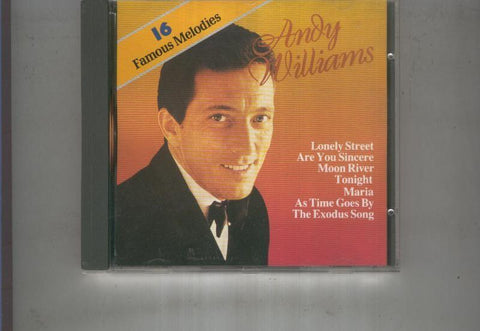 CD musica: ANDY WILLIAMS 16 famous melodies