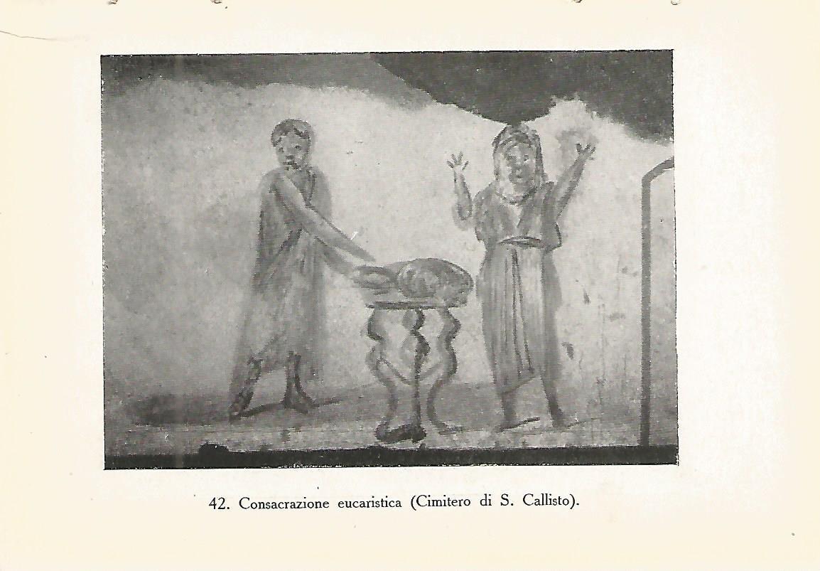 Lamina 459: CATACUMBAS DE ROMA. Consagracion eucaristica
