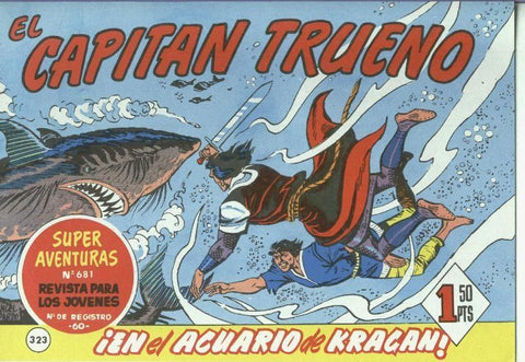 El Capitan trueno facsimil numero 323: En el acuario de Kragan