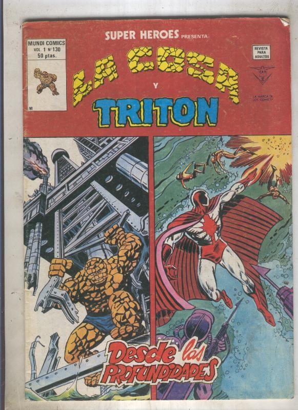 SUPER HEROES numero 130: LA COSA (5 contraportada)