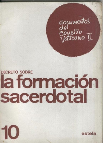 Decreto sobre la formacion sacerdotal