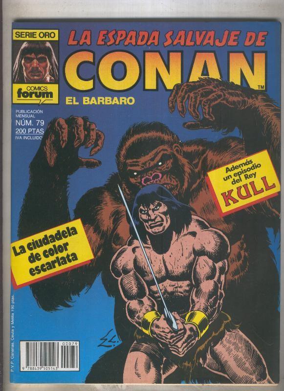 La Espada Salvaje de Conan primera edicion numero 079 (numerado 1 en trasera)