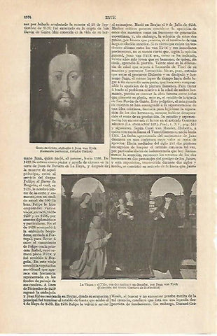 LAMINA ESPASA 16472: Obras de Juan Van Eyck