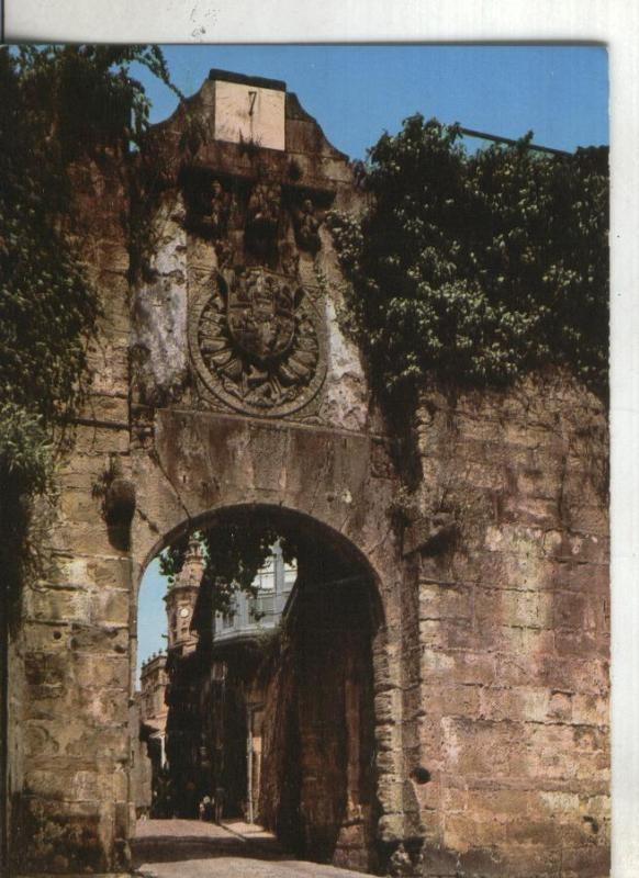 Postal: Fuenterrabia: Puerta principal