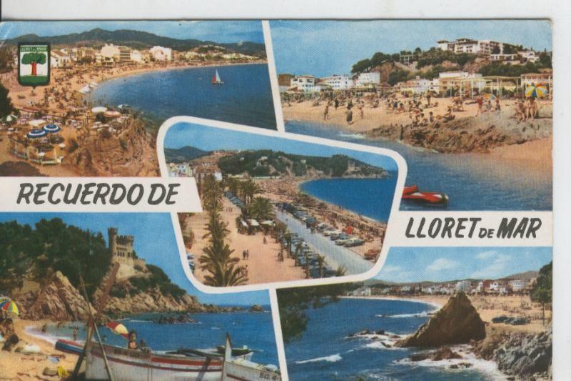 Postal 08022 : Lloret de Mar: vistas varias