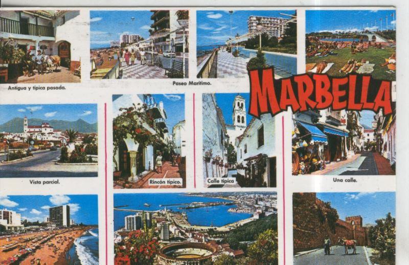 Postal 010358: Vistas diversas de Marbella, Malaga