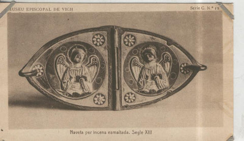 Postal 010245: Vich: museo episcopal: Naveta per incens esmaltada