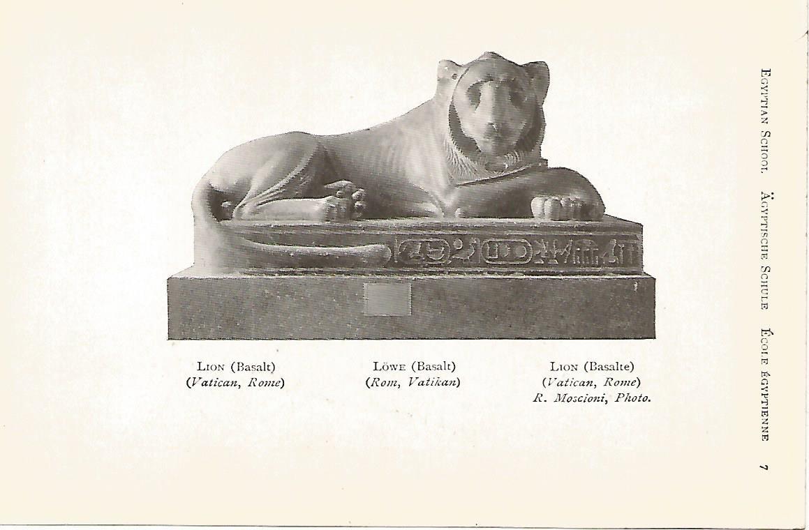 Lamina 899: EGIPTO. Leon
