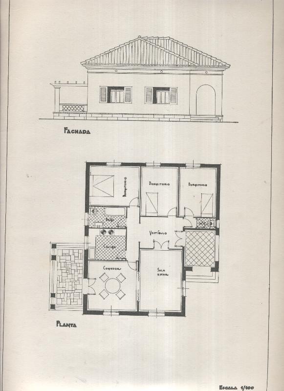 Planos modernos de Villas y Chalets modelo numero 05