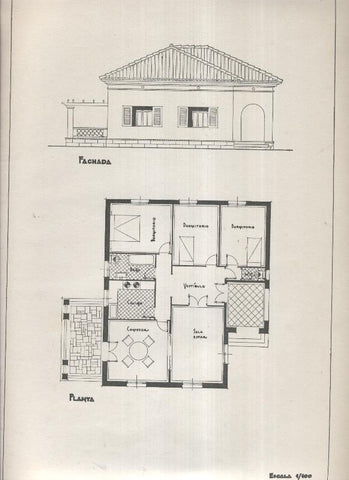 Planos modernos de Villas y Chalets modelo numero 05